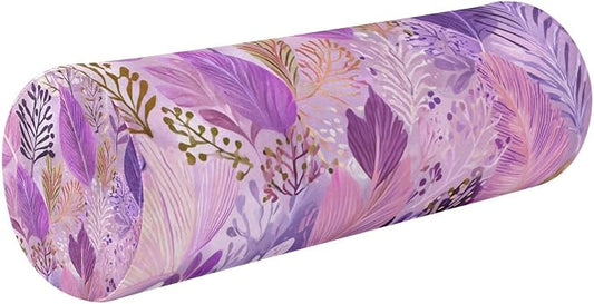 c Neck Roll Pillow Bolster Round Health Memory Foam Long Cervical Cylinder Pillows with Removable Washable Cover for Body Bed Legs Back Yoga