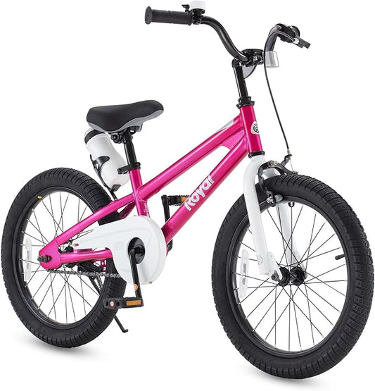 RoyalBaby Kids Bike Freestyle Classic & EZ Balance Pedal Switchable Bicycle, 12 14 16 18 Inch, 3-10 Years Toddler to Big Kids
