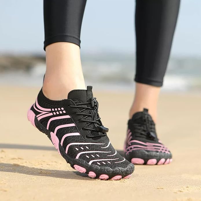 Barefoot Shoes for Women & Men, Grounded Walking Hiking Barefoot Shoes, Wide Toe Box Non-Slip Water Athletic Footwear, Comfortable Vitality Barefoot Footwear, Trail Running Sneakers Unisex