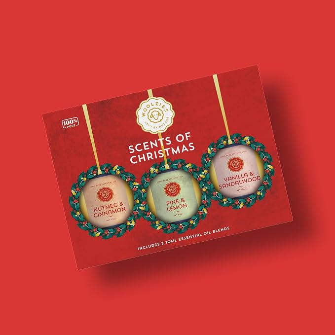 Holiday Essential Oil Set | Seasonal Essential Oils & Blends | Aromatherapy for Winter & Christmas | Perfect for Diffusers, Relaxation, and Holiday Gifts (3 Pack, Scents of Christmas)