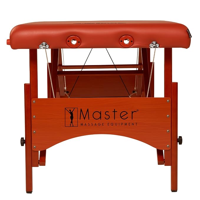 Master Massage Fairlane Therma-Top 28-Inch Portable Heated Massage Table Package, Cinnamon Color, Adjustable Heating System- Tattoo Bed- Lash Table