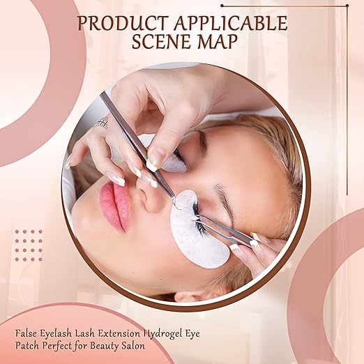 500 Pairs Under Eye Gel Pads Natural Eyelash Extension Gel Pads Patches Kit for Eyelash Extension Supplies Bulk Beauty Tools, Fit Most Eye Shape