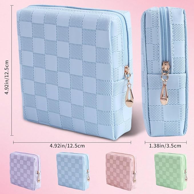 Period Bag for Women Girls | PU Leather Sanitary Napkin Storage Bag | Cute Pads Bags for Period | Discreet Menstrual Pouch for Pads, Tampons, Menstrual Cups | Perfect for Travel & Daily Use