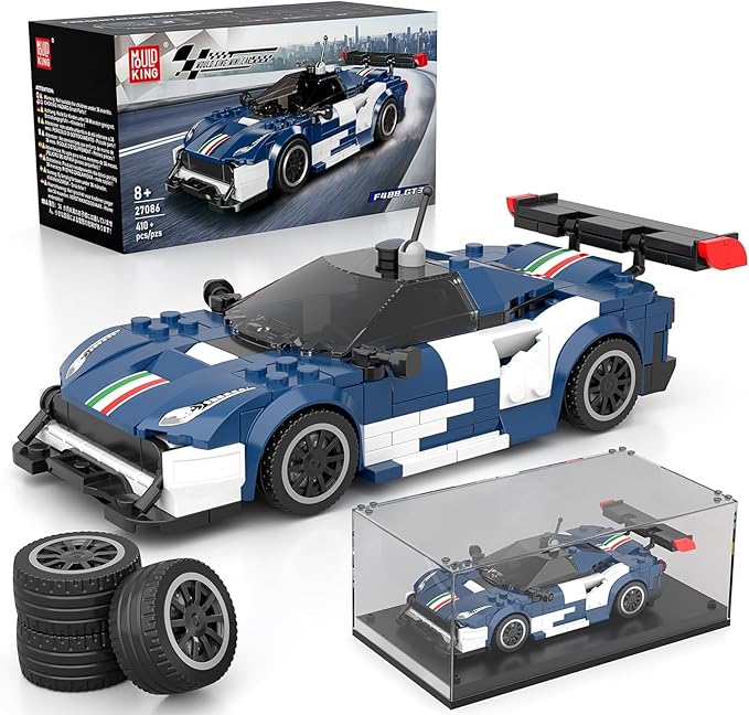 Mould King F488 Classic Sports Car Building Kits, MOC Racing Car Toys Model, Vehicle Blocks Set Suitable for Boys to Build, House Decoration Gifts for Kids and Adults 27086 (410 Pcs)