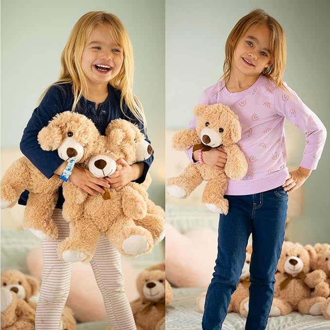 MaoGoLan 10 Pack Teddy Bears in Bulk 14 inch Stuffed Animals Set for Kids Small Stuffed Bears Bundle Teddy Bear for Wholesale, Baby Shower Decorations Christmas (Machine Washable)