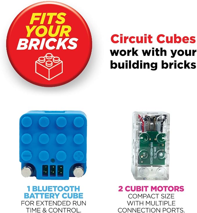 Bluetooth Upgrade+ Kit Electronic Toy Building Set Compatible with Most Building Blocks STEM Toy Learning