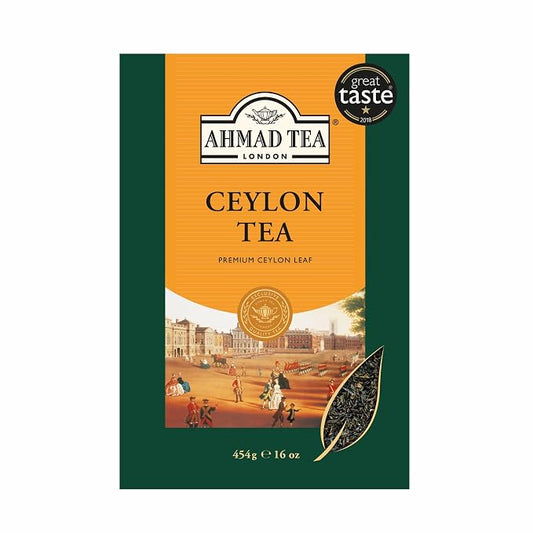 Ahmad Tea Black Tea, Ceylon Loose Leaf, 454g - Caffeinated & Sugar-Free (pack of 1)