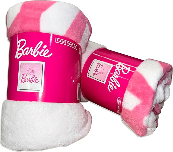 Official License Character Girls Pink Fleece Soft and Cozy Throw Blanket (40" x 60)