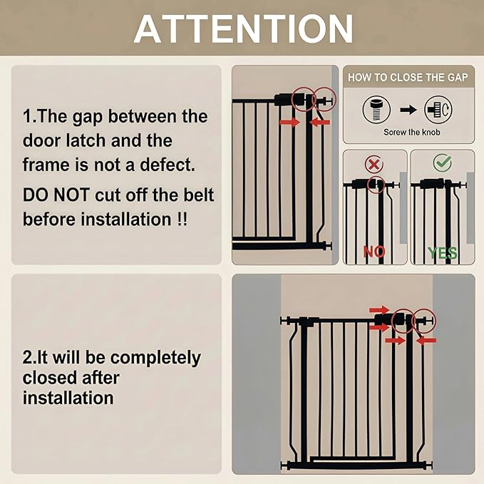 Baby Gates Extra Wide 71.5-76.4 Inch Large Baby Gates for Stairs Tension Pet Dog Gates Indoor for Doorways No Drilling Pressure Mounted Pet Gates for Kids
