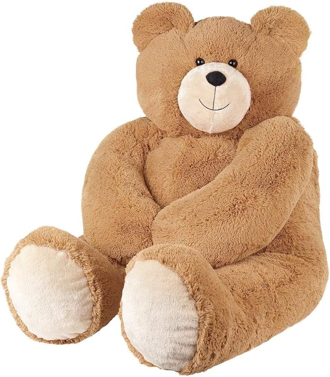 Vermont Giant Teddy Bear 6 Feet | Eco-Friendly Large Stuffed Animal | Stuffed in USA with 100% Recycled Filling That Saves 500 Bottles per Plush
