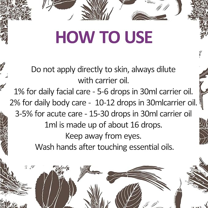 dève herbes Melissa Essential Oil (Melissa officinalis) Pure | Non-Sticky | Non-Greasy | Lightweight | Men & Women | All Skin Types | Steam Distilled 100ml (3.38 oz)