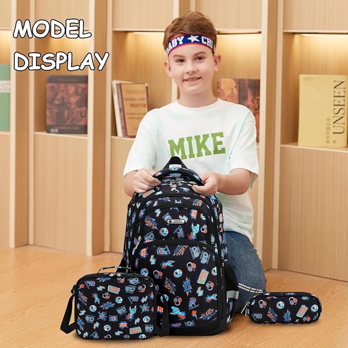 Cusangel Kids school Backpack with lunch bag for Girls,Elementary 6-10years Bookbag nylon large capacity backpack,Daypack