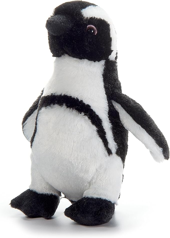 The Petting Zoo African Blackfoot Penguin Stuffed Animal Plushie, Gifts for Kids, Scoopz Zoo Animals, Penguin Plush Toy 8 Inches