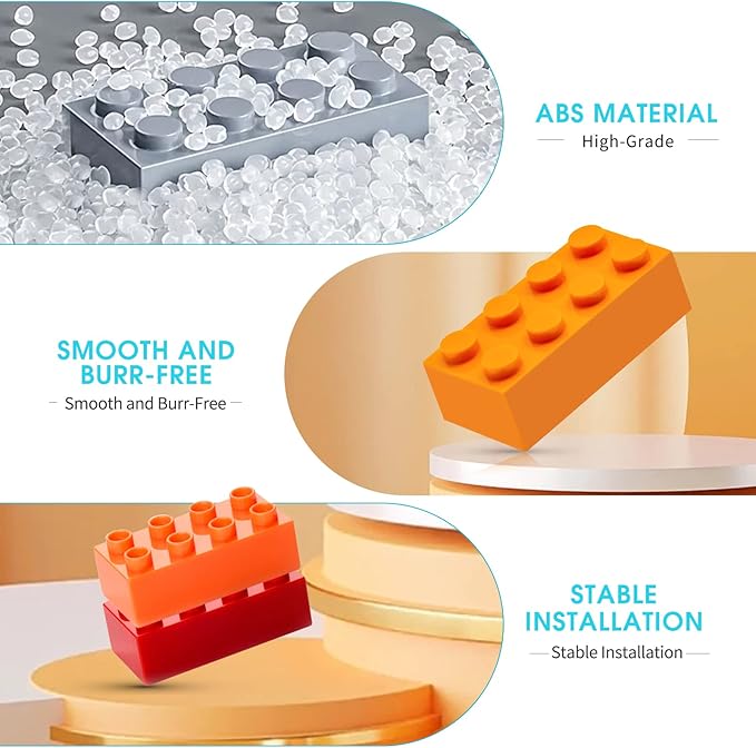 2x4 Building Bricks 320 Pieces, Green Bricks Bulk Kit, Basic Parts Accessories, Classic Creative Building Blocks Set, Compatible