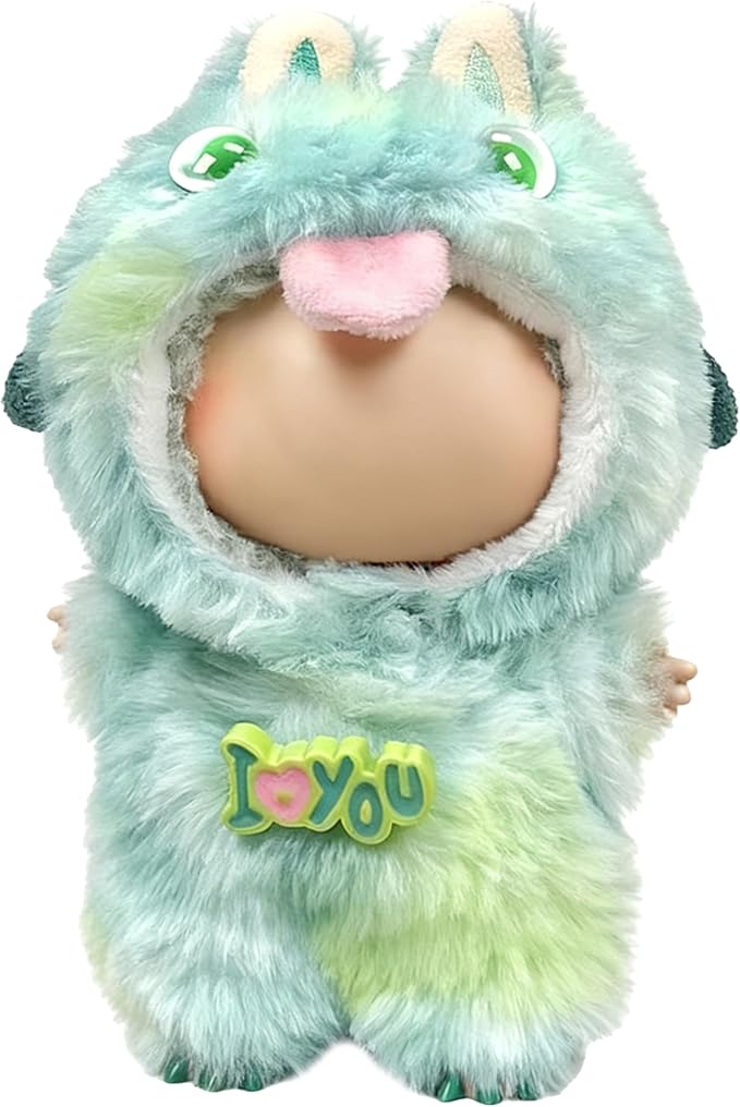 Clothes Fit for 20CM Doll, Fashion Doll Clothes Outfit Set Cute Theme Designer Toys Dress Accessories for Collector Fans Display (Green Monster)
