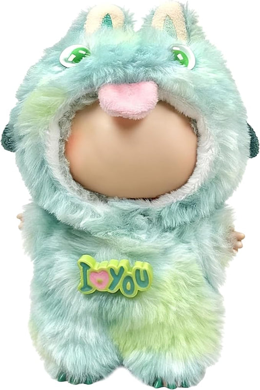 Clothes Fit for 20CM Doll, Fashion Doll Clothes Outfit Set Cute Theme Designer Toys Dress Accessories for Collector Fans Display (Green Monster)