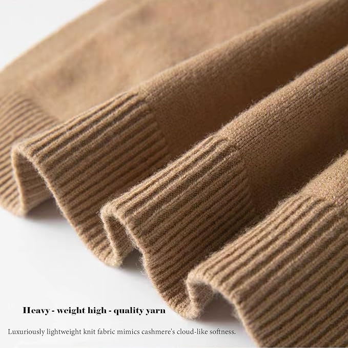 huablo Women's Fashion Knitted Shawl - Khaki Sweater Shawl for Air-Conditioned Rooms