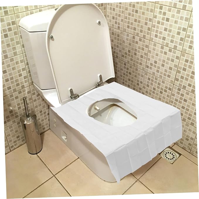 MAGICLULU 10Pcs Disposable Toilet Seat Covers for Public Restrooms Airplane Travel Easy to Use Potty Training Safe for Adults