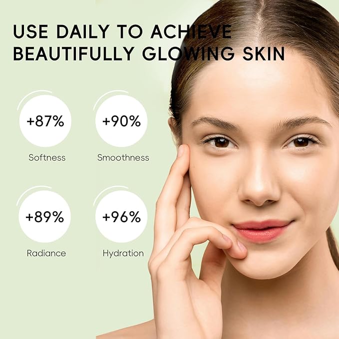 Skin Care Set, Fruit Women Birthday Christmas Beauty Gift Sets, Skin Care Kit with Cleanser, Serum, Eye Cream, Face Cream Travel Kit for Women, Gentle, Full Sizes 4pcs, Stocking Stuffers