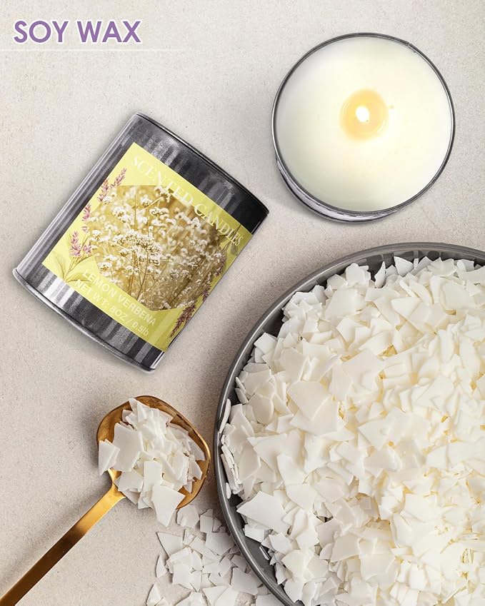 Scented Candles for Home, 8oz Soy Candle, 50H Burn, Cedarwood Aromatherapy, White Candle in Gift Box, Perfect for Birthday, Mother's Day, Christmas