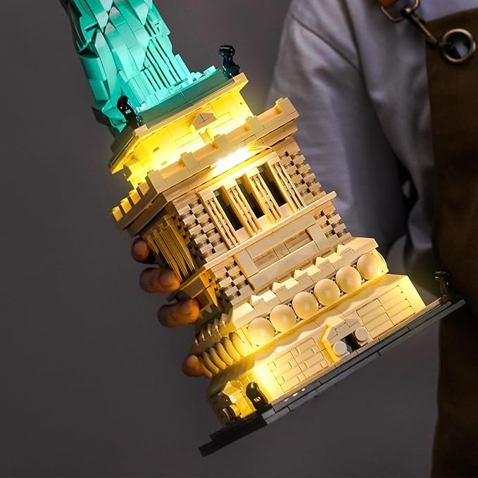 LED Lighting Compatible with LEGO Architecture Statue of Liberty 21042，Light Kit Compatible with LEGO 21042, NOT Included The Model Set - JUST Lights
