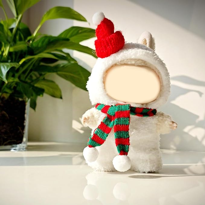 Clothes for Doll, 15/17cm Doll Clothes Set Suitable for Dolls Accessories - Hat + 2 Scarf + Snowman Clothes (NO Doll),Snowman