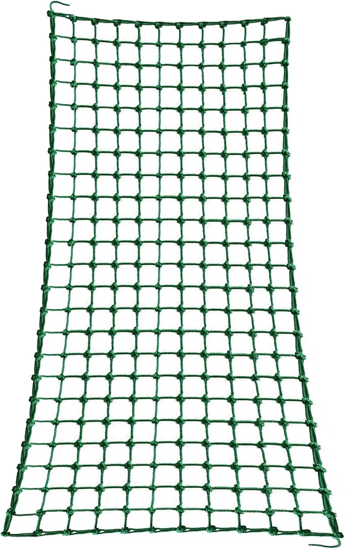 Outdoor & Indoor Premium Climbing Net - 8 Sizes Polyester Fiber. Easy Install with Extras. Handcrafted & Practical. Ideal Gift. (5ft x 10ft)