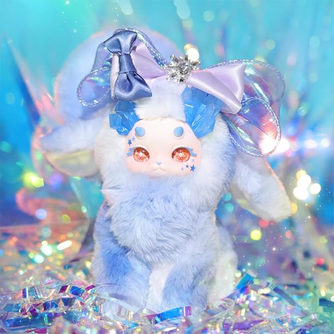 CALEMBOU Plush Doll Blind Box, Fantasy Creatures Series Vinyl Plush Mystery Toys, Kawaii 1 of 6 Possible Stuffed Dolls Soft Anime Plushies Christmas Birthday for Girls (Crystal Illusion Series)