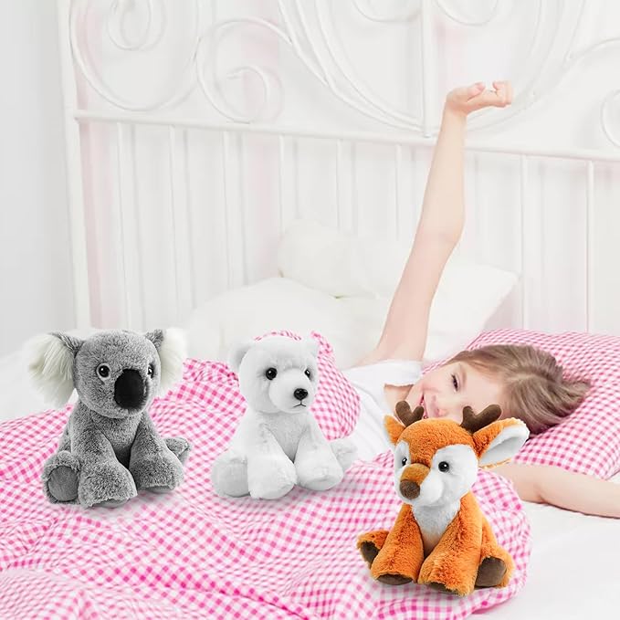 Koala Stuffed Animal Toys, 8.5 Inch Soft and Cuddly Koala Plush Animals Toy, Cute and Realistic Stuffed Animals Gifts for Boys and Girls Soft Toy for Kids