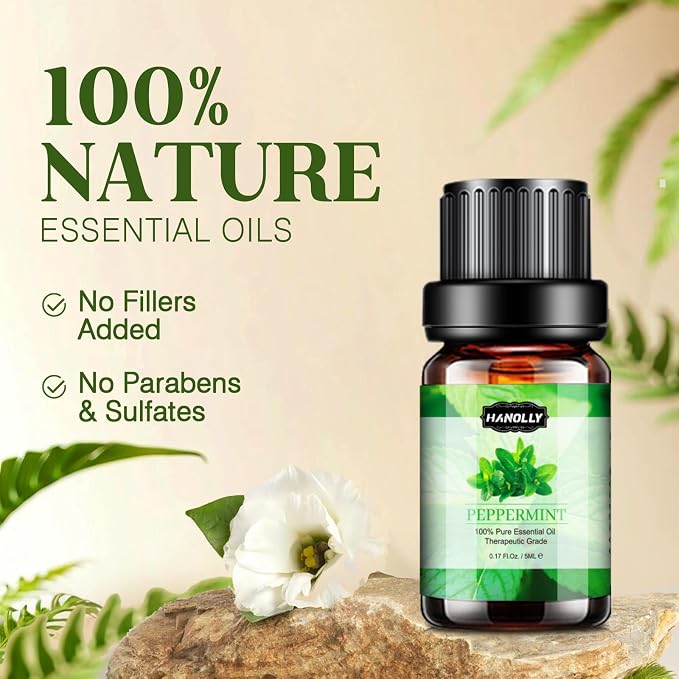 Essential Oils Set, Aromatherapy Essential Oil Kit for Diffuser, Humidifier, Massage, Skin Care (32 x 5ml) - Eucalyptus, Lavender, Tea Tree, Peppermint, Lemongrass, Frankincense, Cinnamon, Sandalwood
