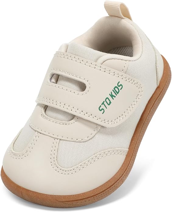 Wide Toe Box Toddler Shoes Zero Drop Boys Girls Barefoot Shoe Non-Slip Little Kids Sneakers for First Walking