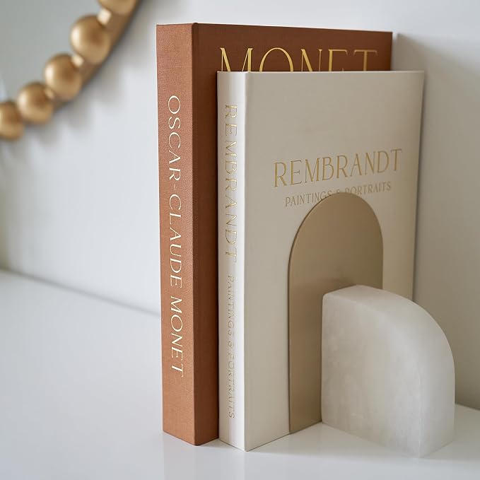 Beautiful Decorative Books - Set of 2 Linen Boxes Enhance Your Coffee Table, Bookshelf or Mantel Decor - Aesthetic Fake/Faux Books for Modern Home Decoration, Photo Storage and as a Keepsake Box