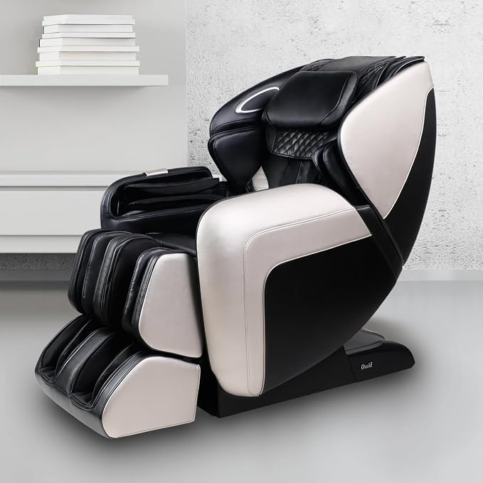 Osaki OS-Atai SL-Track Zero Gravity Full Body Airbag Massage Back and Calf Infrared Heat with Foot Roller Massage (Black)