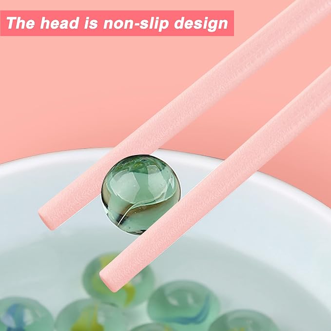 5 Pairs Amber Cherry Blossom Pattern Decoration Multicolor Fiberglass Chopsticks Japanese Korean Chopsticks Reusable Dishwasher Safe Yellow Pink Blue Green Purple