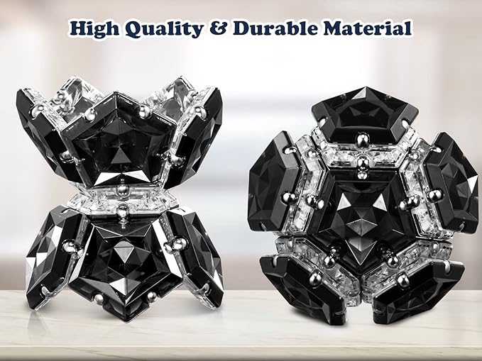 Magnetic Fidget Sphere Stress Relief Toys for Adults Kids, Anxiety Sensory Fidget Toys with Strong Neodymium Magnets, Desk ADHD Focus Tool Gift for Men Women (2.67'' Travel-Safe Toy Ball)
