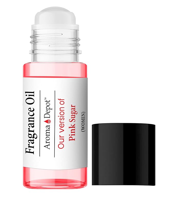 Aroma Depot 2 oz. Pink Sugar Spray Perfume/Skin Body Fragrance Oil. Our Interpretation, Pure-Uncut. Add a Few Drops to Your Aromatherapy Diffuser.