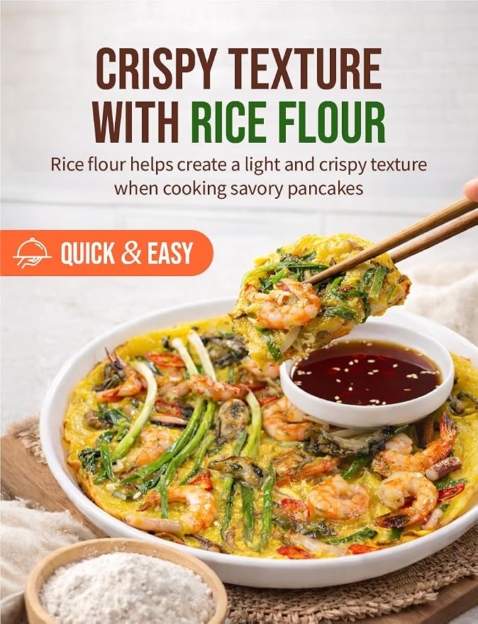 Nice Witch’s Organic Korean Pancake Mix (Buchim Mix), Crispy Korean-Style Pancake Batter Made with Organic Korean Rice, 10.6 oz (300 g) 부침가루
