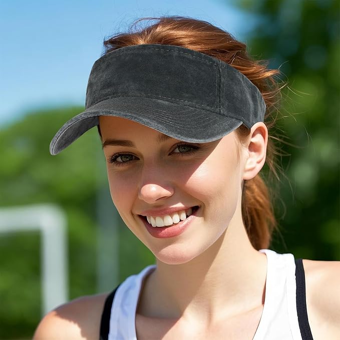 Marrywindix 1 Piece of Sport Wear Athletic Visor Sun Sports Visor Hat Visor Adjustable Cap for Women and Men