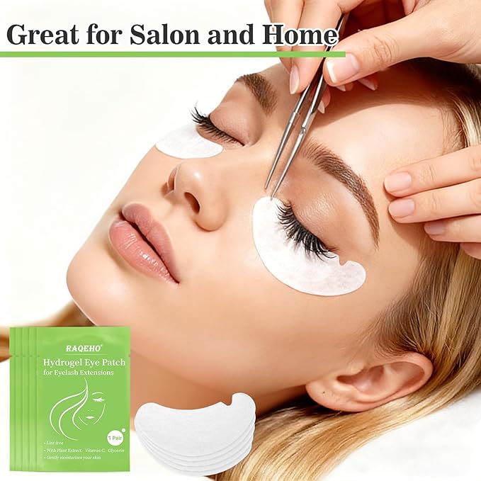 50 Eye Pads Lash Extensions - Thickened Under Eye Patches Hydrogel Eyepads for Extensions Lash Eyepads Bulk Parches Para PestañAs Eyelash Gel Pads Eyelash Tech Must Haves Eyepads Accessories