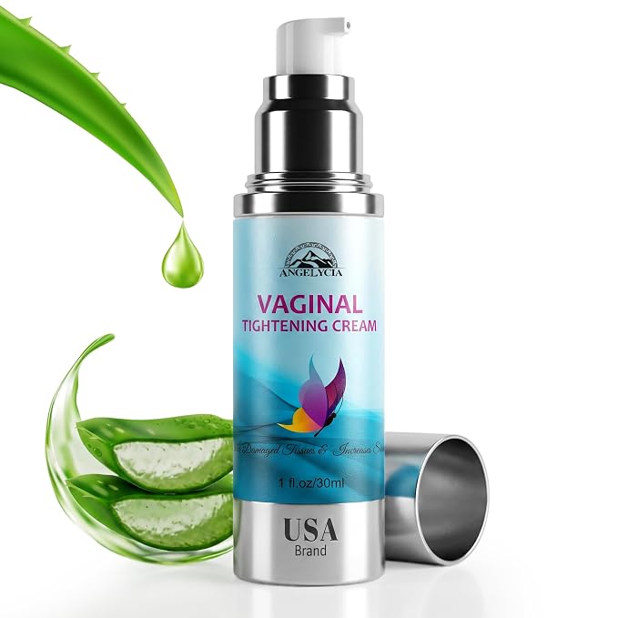 ANGELYCIA Vaginal Tightening Cream, Coochie Tightener, Yoni Moisturizer, Improves Women's Vagina Health, Fast-Acting Tightener, Increases Sensitivity, Easy to Apply, 1 fl oz