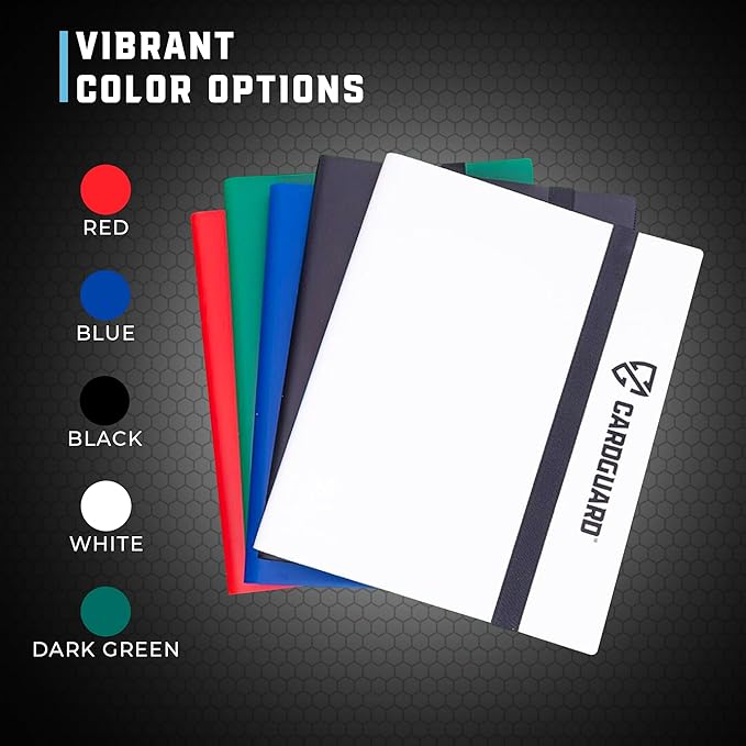 CardGuard Trading Card Binder Pro-Folio – 9 Pocket Binder - Side-Loading Album, Durable & Acid-Free Storage for Pokémon, YuGiOh, MTG, TCG, Game & Sports Cards, Black