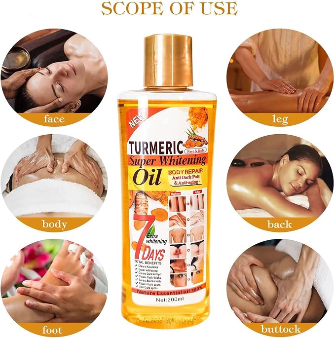 GeRRiT 200ml Ginger Massage Essential Oil,Gentle Skin Ginger Essential Oil,Facial Body Moisturizing Relaxing Massage Ginger Oil (1PCS)