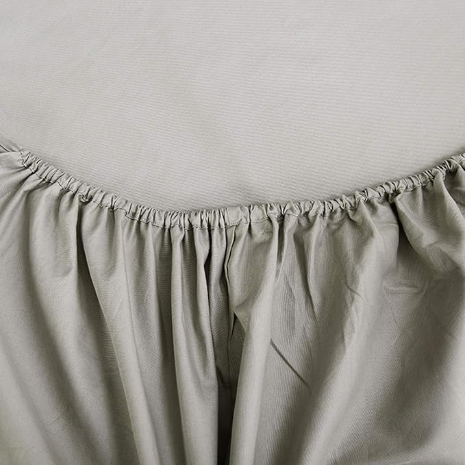 NHNHN Fitted Sheet-Deep Pockets-Soft Microfiber-Easy Care-Shrinkage and Fade Resistant-Fitted Sheets Twin Size for Girl Woman Teens Kids-Only 1 Fitted Sheet (Twin, Light Grey)