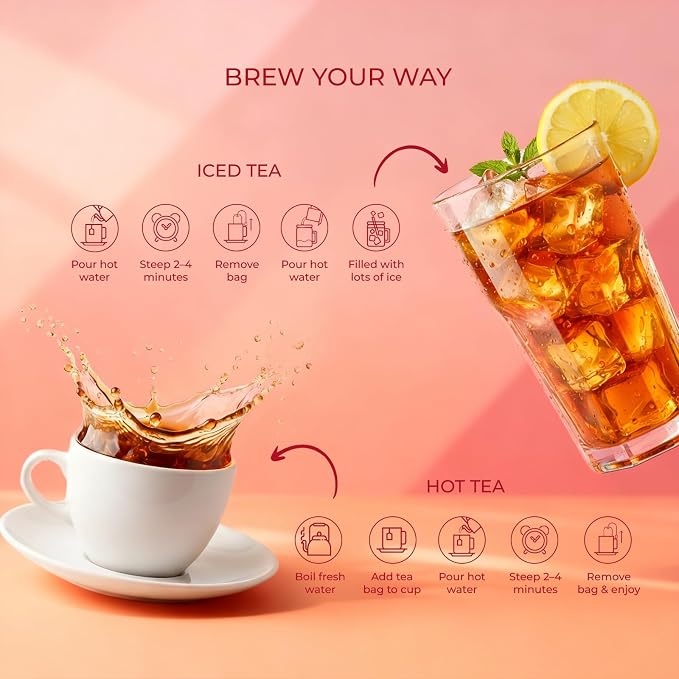 Life Plus Style Gourmet La Granja Green Tea Pomegranate Moringa Tea 25 Individually Wrapped Tea Bags Green Tea with Moringa Hibiscus and Pomegranate Herbal Blend