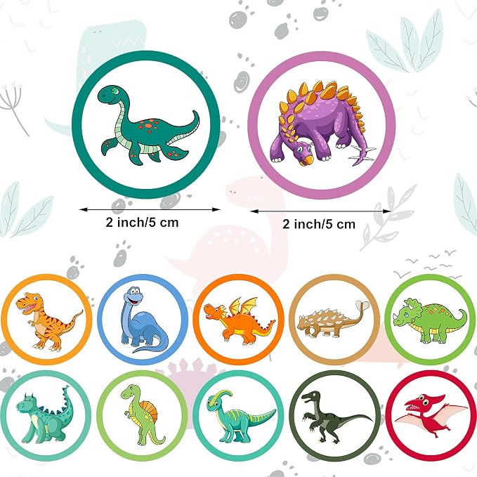 Chinco 120 Pcs Pee Targets for Boys Training Toilet Tinkle Flushable Paper Stickers You Pee on Boys Potty Training Targets Potty Aids Flushable Chart for Toddlers Use(Dinosaurs Styles)