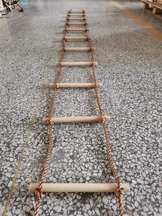 Hanging Ladder 6,5ft | Rope Ladders for Addults and Kids | Climbing Ladder for Kids | Obstacle Rope Ladders 2m