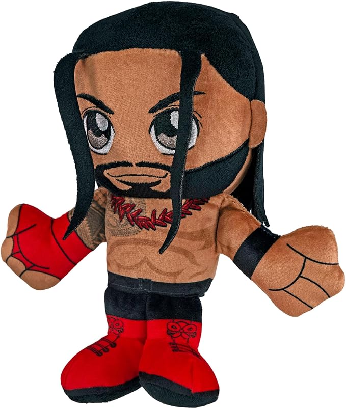 Bleacher Creatures WWE Roman Reigns 8" Kuricha Sitting Plush - Soft Chibi Inspired Toy