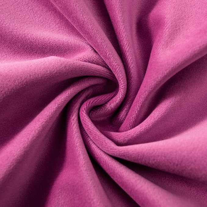 16x24 Pillow Covers Set of 2 Decorative Velvet Throw Pillow Covers,Rose Red | Luxury Soft Cushion Covers with Invisible Zipper for Couch Sofa Bed Living Room Bedroom Home Decor