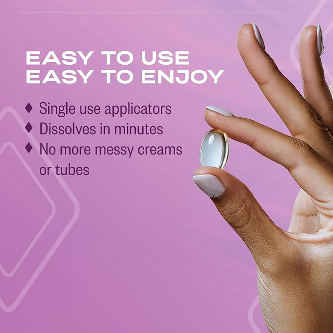 K-Y Liquibeads Silicone-Based Formula 6 Bead Inserts and 6 Applicators Vaginal Moisturizer & Lube for More Comfortable Sex for Men, Women and Couples (3 Pack)