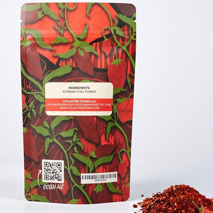 Premium Gochugaru Red Pepper Flakes - Sun-Dried Korean Chili Powder for Kimchi, Marinades, BBQ & Everyday Cooking - (2oz), Pack of 3